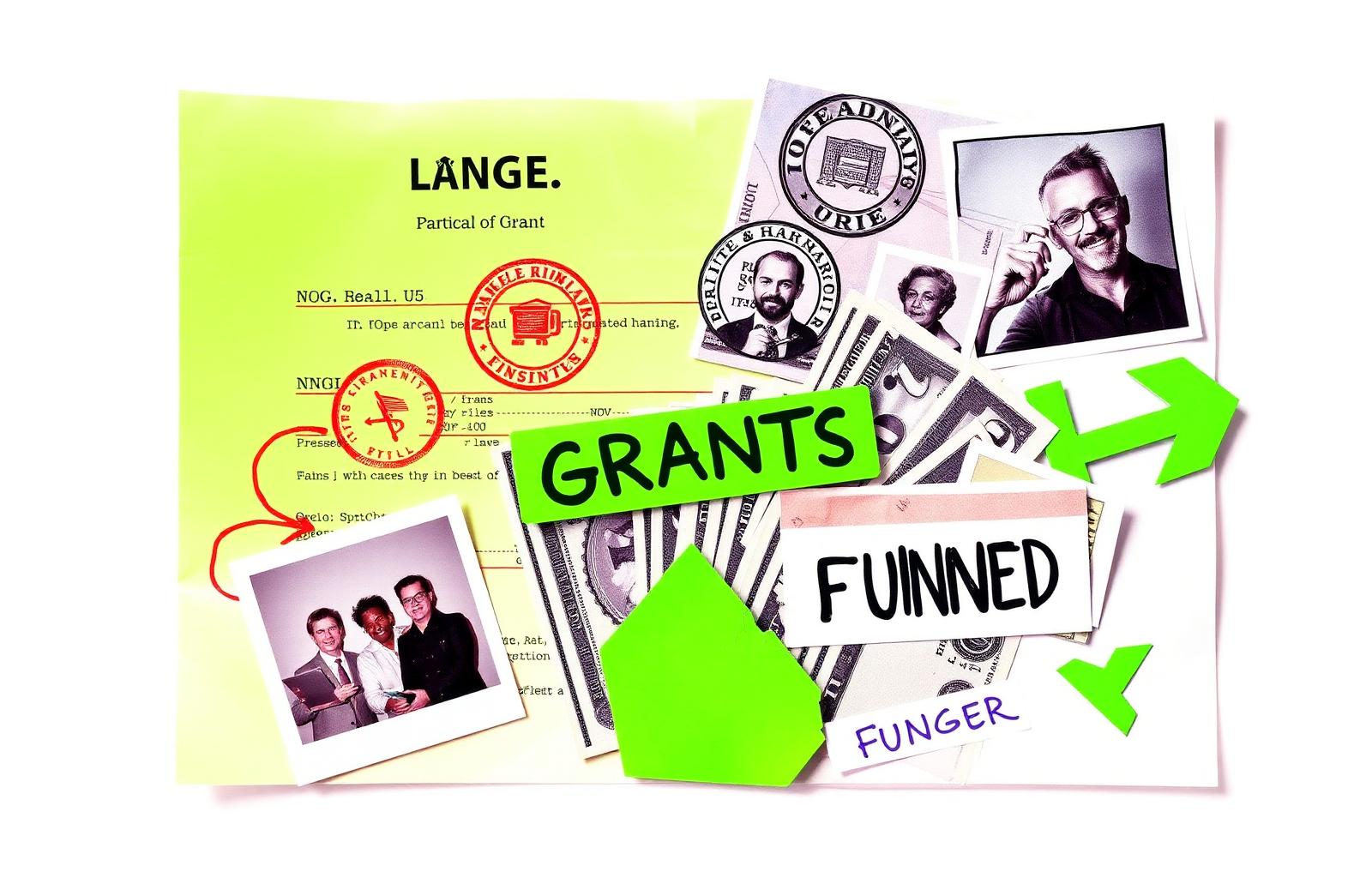 Grants — funded application stamps and currency